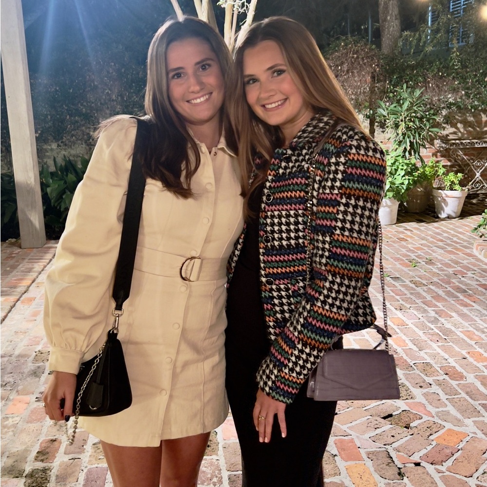 Amanda Uprichard Colorful Houndstooth Jacket